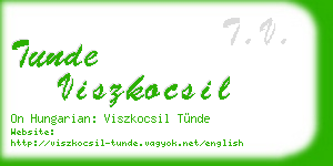 tunde viszkocsil business card